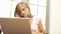 Woman Computers blondes teen