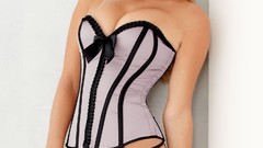 Woman corset brunettes models nina agdal