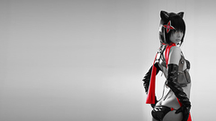 Woman cosplay asians cat