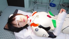 Woman cosplay ayanami rei