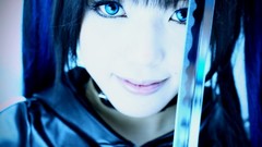 Woman cosplay black rock