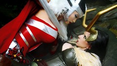 Woman cosplay loki