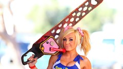 Woman cosplay lollipop chainsaw Jessica Nigri