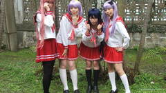 Woman cosplay lucky star