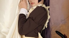 Woman cosplay maids nekomimi