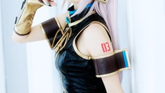 Woman cosplay megurine luka