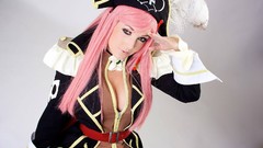 Woman cosplay pirate girl Jessica Nigri