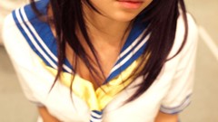 Woman cosplay school uniforms