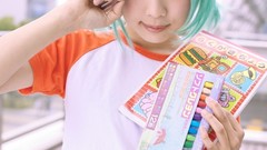 Woman cosplay sweets (candies)