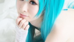 Woman cosplay vocaloid asians