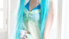 Woman cosplay vocaloid asians