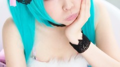 Woman cosplay vocaloid asians
