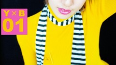 Woman cosplay yellow sweets