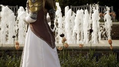 Woman cosplay zelda Fountains