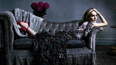 Woman couch Actress Natalie