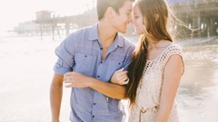 Woman couple Beaches