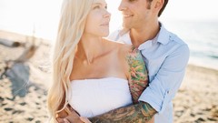 Woman couple tattoos