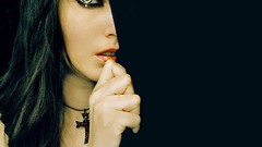 Woman cross sad necklaces