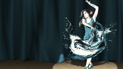 Woman dance brunettes salsa