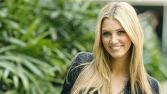 Woman delta goodrem outdoors blondes smiling