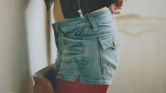 Woman denim shorts