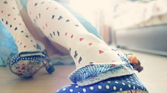 Woman Diamonds Hearts legs stockings spade panties high heels 