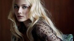 Woman Diane Kruger faces blondes long hair blue eyes models 