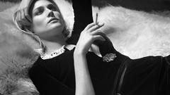 Woman Diane Kruger monochrome