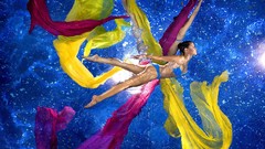 Woman digital art fantasy art montage