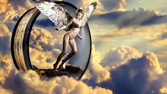 Woman digital art fantasy art montage