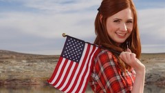 Woman Doctor Who American Flag karen gillan Amy Pond