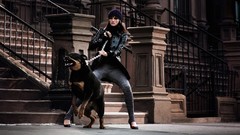 Woman Dogs Keira Knightley Actress