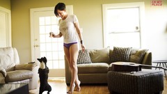 Woman Dogs legs brunettes nipples through clothing Me In My 