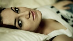 Woman Don brown eyes brunettes shy