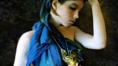 Woman Dragons fantasy art