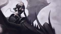 Woman Dragons fantasy art