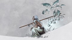 Woman Dragons paintings