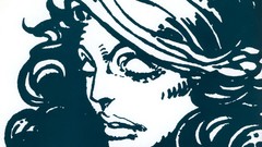 Woman drawings artwork