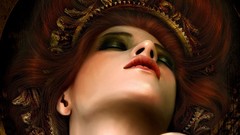 Woman drawings artwork