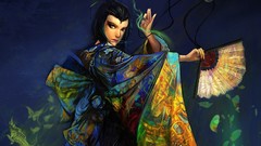 Woman drawings artwork