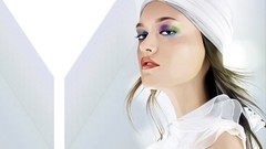 Woman drawings artwork vectors