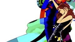 Woman drawings artwork vectors Simple Background