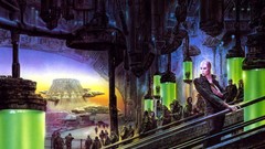 Woman drawings spaceships science fiction uniforms artwork luis 