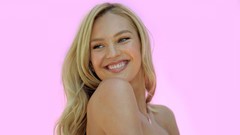 Woman dress 1941 blondes smiling lingerie models candice 