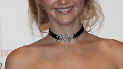 Woman dress Actress blondes jennifer lawrence choker