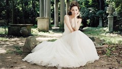 Woman dress Actress emmy rossum wedding dresses