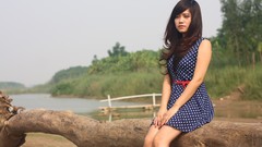 Woman dress asians girls in nature Viet Nam