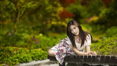 Woman dress asians models Korean Kim Ha Yul