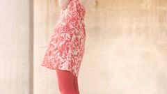 Woman dress back asians brunettes high heels