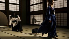 Woman dress Beyonce Knowles kimono jennifer lopez dojo blue 